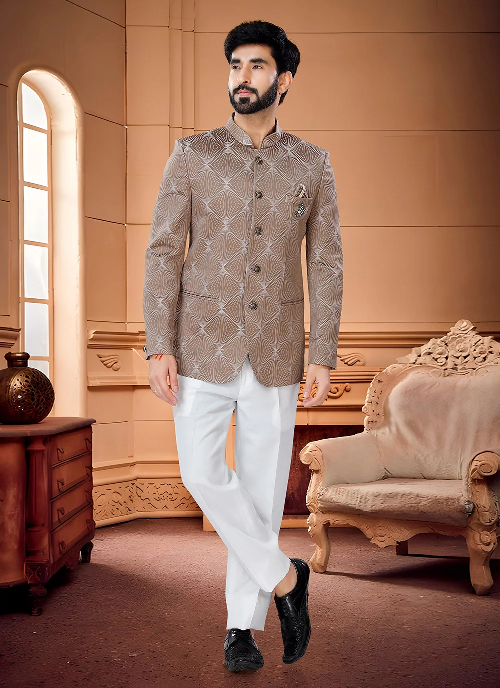 Jodhpuri bandhgala suit for weddings, Deoria